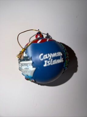 Cayman Islands Blue Holiday Ornament - Nautical Souvenir